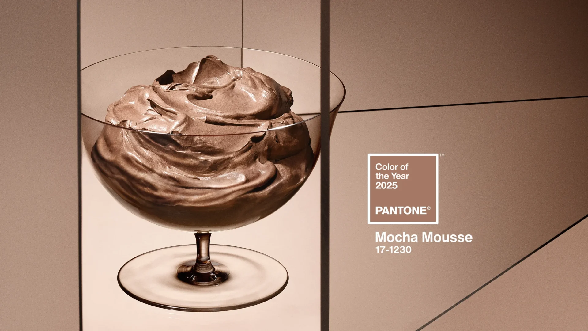 culoarea anului 2025 - mocha mousse, pantone